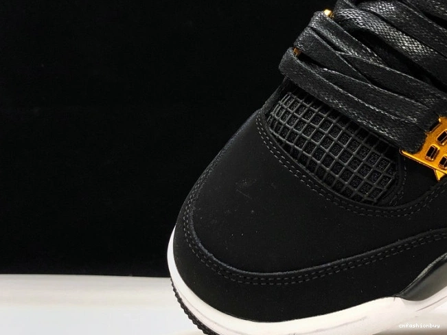 Royalty 4 Gold-White Metallic 308497-032 Jordan Black Air 0806